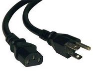 POWER CORD, NEMA 5-15P/IEC C13, 2FT, 15A