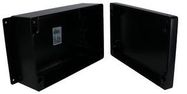 ENCLOSURE, WALL MOUNT, ALUMINIUM, BLACK