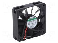 Fan: DC; axial; 12VDC; 60x60x15mm; 29.88m3/h; 21.3dBA; Vapo; 3000rpm SUNON