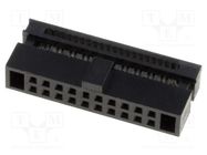 Connector: IDC; plug; female; PIN: 20; IDC; for ribbon cable CONNFLY