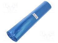 Trash bags; polyetylene LD; blue; 120l; 25pcs. PLAST