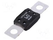 Fuse: fuse; 60A; 32VDC; automotive; 68.6mm; M8 screw; mega LITTELFUSE