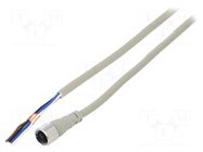 Cable: for sensors/automation; M12; PIN: 4; straight; 3m; plug; CI AUTONICS