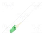 Optic fiber pigtail; LC/APC; 1m; Optical fiber: 9/125um; LSZH QOLTEC