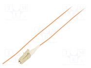 Optic fiber pigtail; OM2; LC/UPC; 1m; Optical fiber: 50/125um QOLTEC