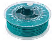 Filament: PET-G; Ø: 1.75mm; emerald-green; 220÷250°C; 1kg DEVIL DESIGN