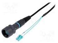 Fiber patch cord; PIN: 2; multi mode duplex (MM); bayonet; LC BULGIN