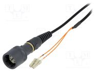 Fiber patch cord; PIN: 2; multi mode duplex (MM); bayonet; LC BULGIN