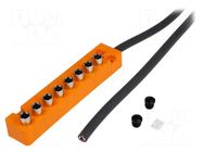 Splitter; 5m; PIN: 3; IP67; with LED; Input: M8 female; IN: 8; OUT: 1 LUMBERG AUTOMATION