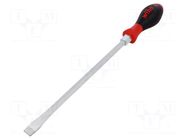 Screwdriver; assisted with a key; slot; 14x2.5mm; SoftFinish® WIHA