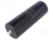 Capacitor: electrolytic; 10000uF; 350VDC; -10÷30%; M5; 2000h Elite