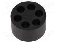 Insert for gland; 6mm; M32; IP68; NBR caoutchouc; Holes no: 6 HELUKABEL