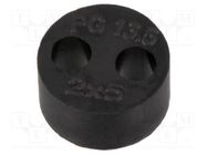 Insert for gland; 5mm; M20; IP68; NBR caoutchouc; Holes no: 2 HELUKABEL