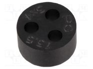 Insert for gland; 4mm; M20; IP68; NBR caoutchouc; Holes no: 3 HELUKABEL