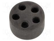 Insert for gland; 6mm; M32; IP68; NBR caoutchouc; Holes no: 5 HELUKABEL