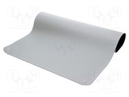 Mat: table set; ESD; L: 1.2m; W: 0.6m; Thk: 2mm; grey (bright) STATICTEC