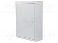 Enclosure: for modular components; IP30; light grey; steel; IK08 