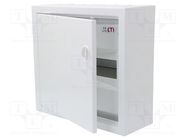 Enclosure: for modular components; IP30; light grey; steel; IK08 