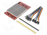 Display: LED; 16x16; red; 5VDC; IC: 74HC138,74HC59; Display: matrix OKYSTAR