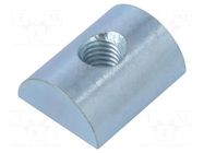 Nut; for profiles; Width of the groove: 12mm; steel; zinc; T-slot FATH