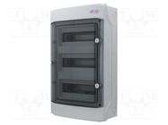 Enclosure: for modular components; IP65; light grey; Series: ECH 