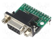 Module: converter; D-Sub 9pin,pin strips; Interface: GPIO,RS232 