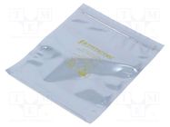 Protection bag; ESD; L: 127mm; W: 76mm; Thk: 76um; 100pcs; <100GΩ STATICTEC