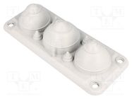 Multigate grommet; light grey; Holes no: 7; -40÷100°C; IP66,IP67 