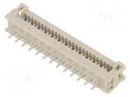 Connector: IDC; SEK Low Profile; PIN: 26; straight; THT; tinned; PBT HARTING
