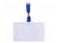 Card holder; with blue tape 