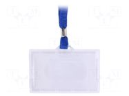 Card holder; with blue tape ARGO