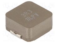 Inductor: ferrite; 3.3uH; Ioper: 19.7A; 6.2mΩ; ±20%; Isat: 22.5A KEMET