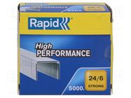 Staples; Size: 24/6; 5000pcs. RAPID