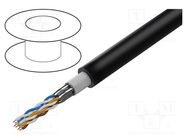 Wire; ETHERLINE® ROBUST; 4x2x23AWG; 7; stranded; Cu; black; 8.7mm LAPP