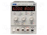 Power supply: programmable laboratory; Ch: 1; 0÷6VDC; 0÷8A; 1mV AIM-TTI