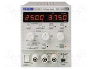 Power supply: programmable laboratory; Ch: 1; 0÷250VDC; 0÷0.375A AIM-TTI