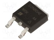 Transistor: N-MOSFET; unipolar; 800V; 1.8A; Idm: 3.6A; 62.5W; ESD VISHAY