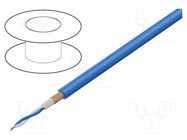 Wire: microphone cable; 2x0.22mm2; blue; OFC; -15÷70°C; PVC TASKER