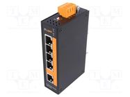 Switch Ethernet; unmanaged; Number of ports: 5; 12÷48VDC; RJ45 