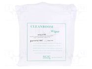 Cleaning cloth: cloth; ESD; 100pcs; polyester; cleanroom; L: 152mm STATICTEC