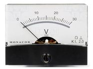 Voltmeter; on panel; 0÷30V; Class: 2; Int.resist: 30kΩ; Ø37.5mm MONACOR