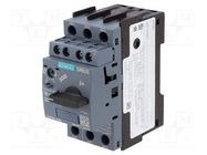 Motor breaker; 0.55kW; NO + NC; 220÷690VAC; Size: S00; 3RV2 SIEMENS