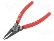 Pliers; for circlip; external; 3÷10mm; Pliers len: 139mm; straight WIHA