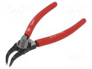 Pliers; for circlip; external; 3÷10mm; Pliers len: 139mm; angular WIHA