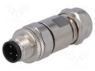 Connector: M12; plug; PIN: 4; male; A code-DeviceNet / CANopen DEGSON ELECTRONICS