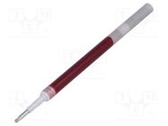 Ball pen refill; red 