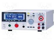 Safety tester; 0.001÷2GΩ,50GΩ; Utest: 0.05÷5kVAC,0.05÷6kVDC GW INSTEK