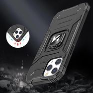 Wozinsky Ring Armor Case Kickstand Tough Rugged Cover for iPhone 13 Pro blue, Wozinsky