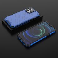 Honeycomb Case armor cover with TPU Bumper for iPhone 13 Pro Max blue, Hurtel
