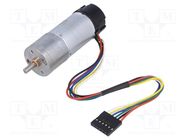 Motor: DC; with encoder,with gearbox; Medium Power; 12VDC; 2.1A POLOLU